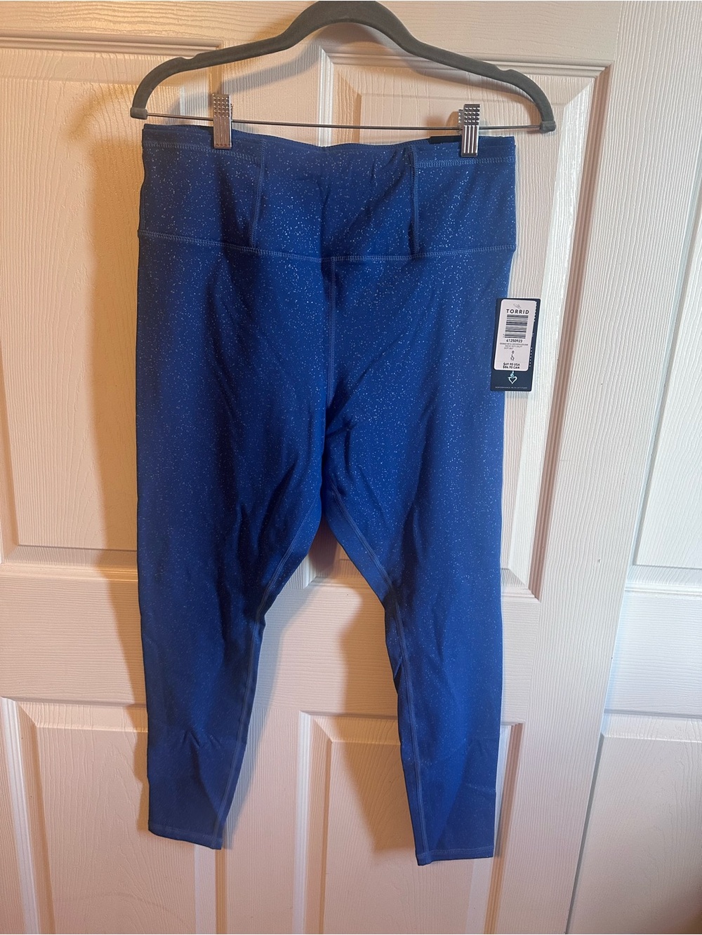 torrid Active Blue Leggings with Shimmer